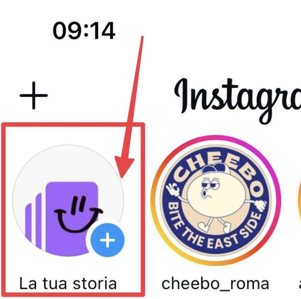 Adesivo link nella storia